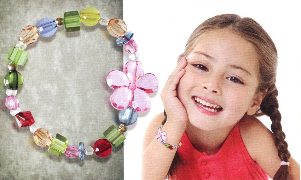 #1125 Girls Flower Bracelet