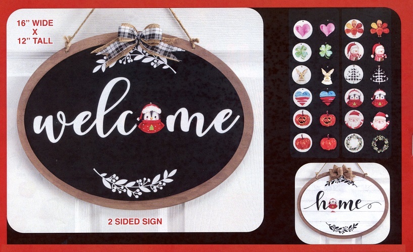 #3756 Home and Welcome Reversible Sign for Every Holiday 